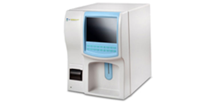 Blood test tubes. Blood samples in a rack.